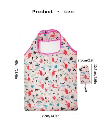 Reusable Nylon Grocery Bag Foldable Tote Eco Friendly - Smarsty