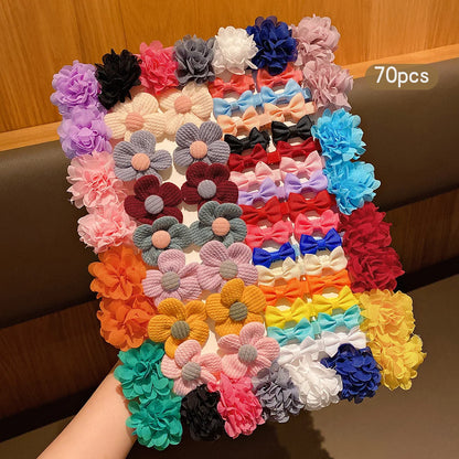 30 Colored Bow Hair Clips for Stylish Daily Use - Smarsty