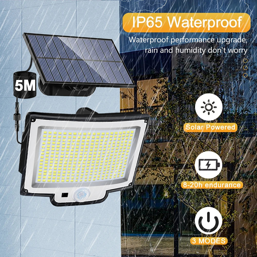 Super Bright Solar Motion Sensor Light for Outdoor Use - Smarsty