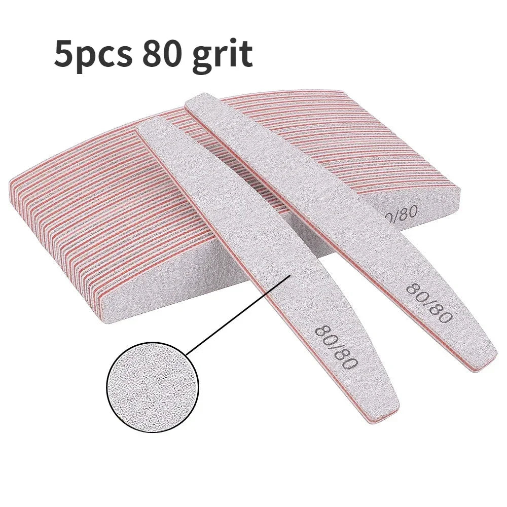 Professional Nail File Set for Gel Polishing 5 Pieces - Smarsty