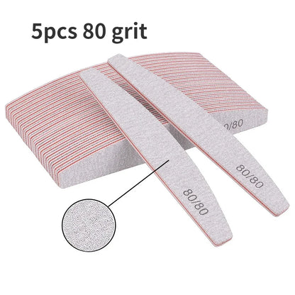 Professional Nail File Set for Gel Polishing 5 Pieces - Smarsty