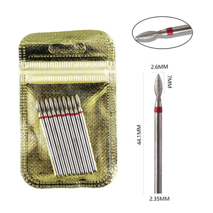 10 Piece Diamond Nail Drill Bit Set for Perfect Manicures - Smarsty