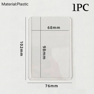 INS Transparent Candy Bag Badge Holder Korean Photocard Holder Display Bag Pendant Idol Photo Card Protective Cover Card Holder - Smarsty