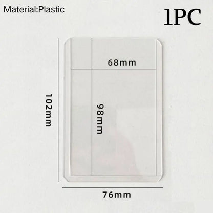 INS Transparent Candy Bag Badge Holder Korean Photocard Holder Display Bag Pendant Idol Photo Card Protective Cover Card Holder