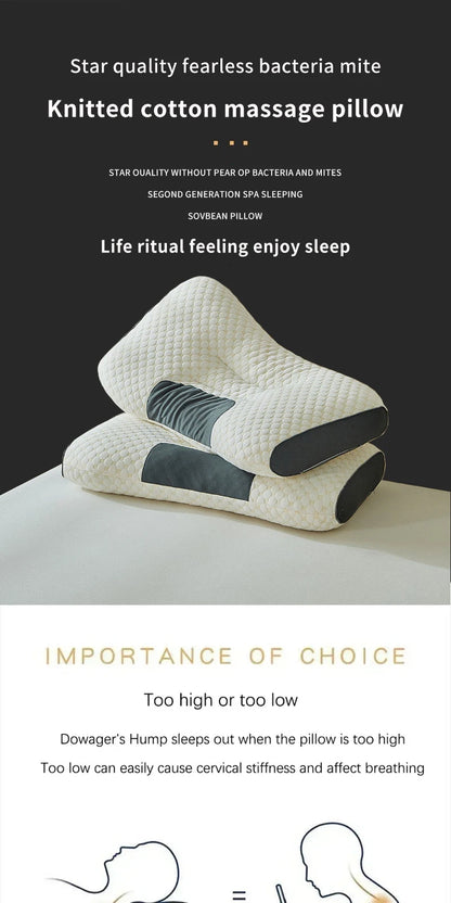 Cervical Neck Pillow for Sleep and Massage Support - Smarsty