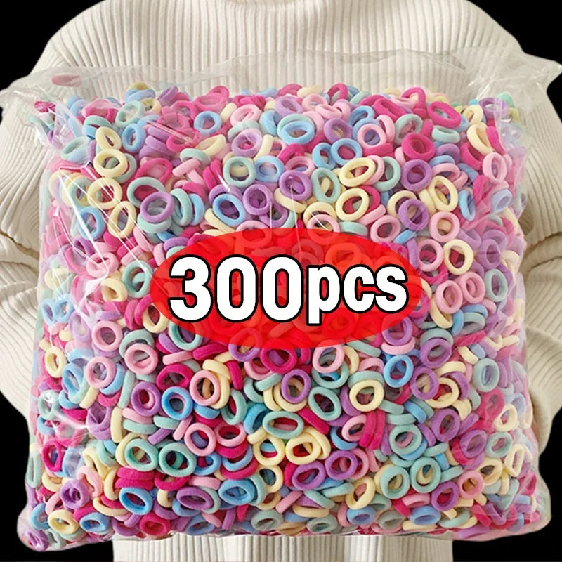 Girls Colorful Elastic Hair Bands Non Slip Soft Ties - Smarsty