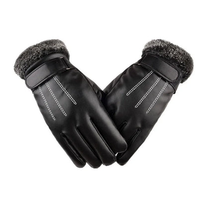 Men's Waterproof Winter Cycling Gloves Warm Cold Protection - Smarsty