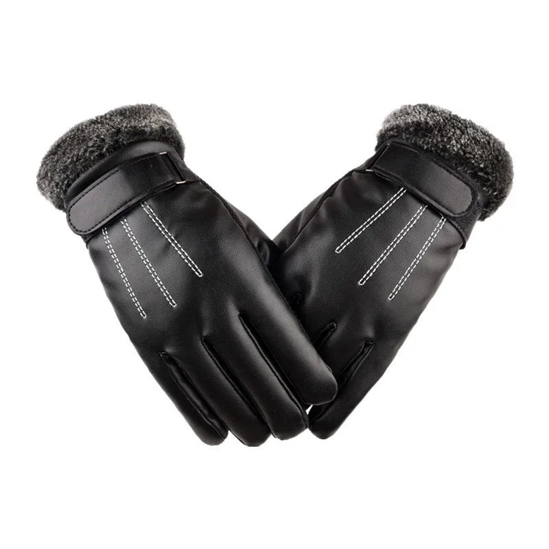 Men's Waterproof Winter Cycling Gloves Warm Cold Protection - Smarsty