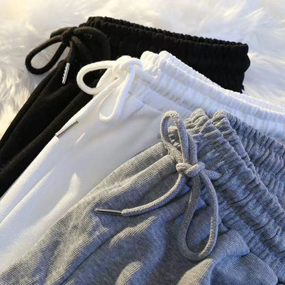 Striped Sports Shorts Women Korean Fashion Casual Mini Shorts Summer Simple Loose Wide Leg Shorts Ladies New - Smarsty
