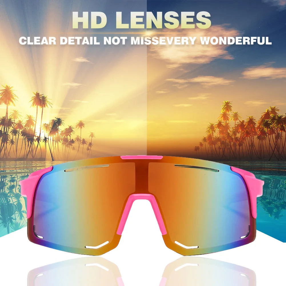 Polarized Cycling Sunglasses UV Protection Windproof Glasses For Men Women Polarized Lens Road Riding Bike Sport Glasses Eyewear