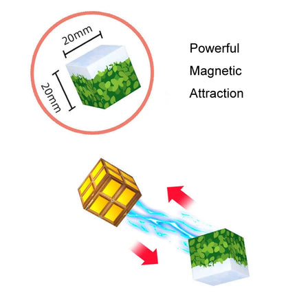 50-400pcs Mine Magnetic Building Block World Magnet Cube Set for Boys Girls Kid  DIY Model Children Sensory Toy Christmas Gift - Smarsty