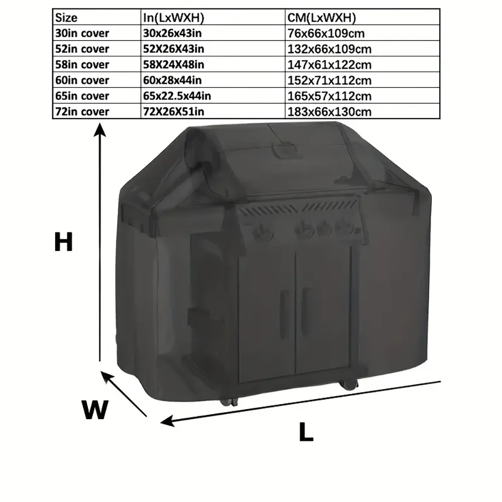 Heavy Duty Waterproof BBQ Grill Cover for Outdoor Protection - Smarsty