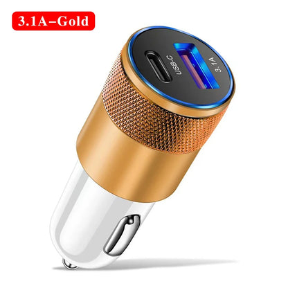 USB Type C Car Charger With Fast Charging For Phones - Smarsty