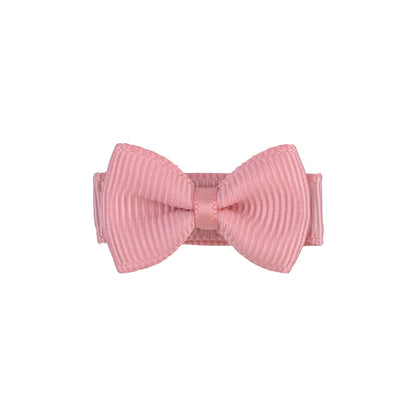 Mini Hair Bows Clip For Baby Girls Ribbon Covered Secure - Smarsty