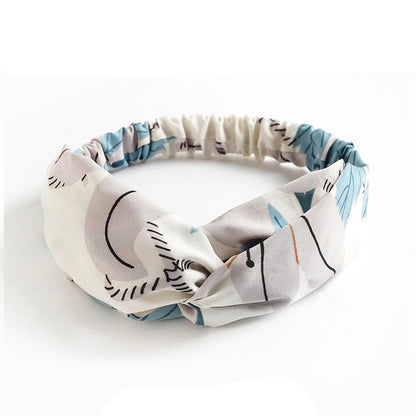 Bohemian Print Cashmere Headbands For Women Vintage Comfort - Smarsty