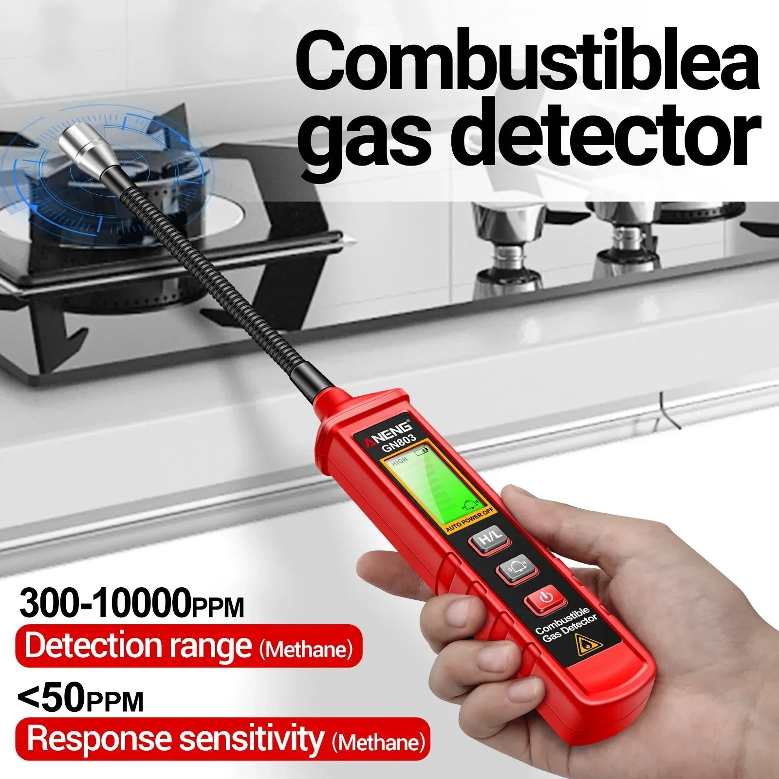 ANENG GN803 Portable Gas Leak Detector with LCD Display - Smarsty