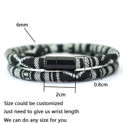 Men's Bohemia Rope Bracelet for Adventure and Survival - Smarsty