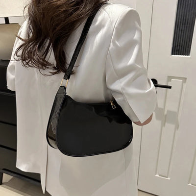 PU Leather Shoulder Bag For Women Retro Fashion Casual - Smarsty
