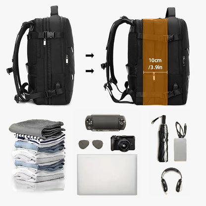 Travel Backpack Men's Short-distance Lightweight Travel Mountaineering Bag Large Capacity Computer School Bag Backpack for Men - Smarsty