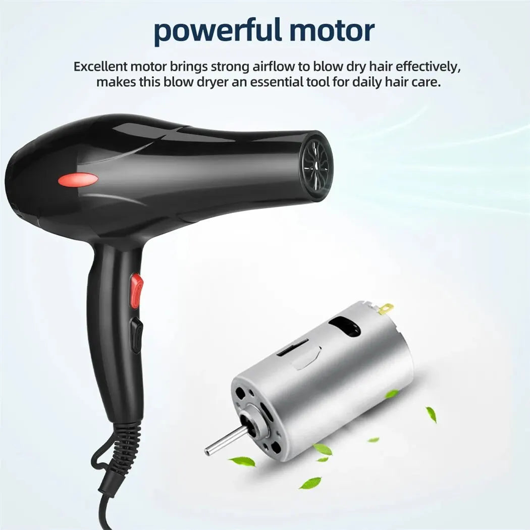 CkeyiN 1600W Hair Dryer with Negative Ion Technology - Smarsty