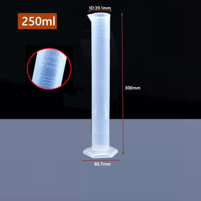 Transparent Plastic Graduated Cylinder for Accurate Liquid Measurement - Smarsty