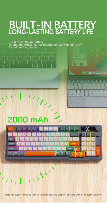 Bluetooth Gaming Keyboard With Multi Device Wireless