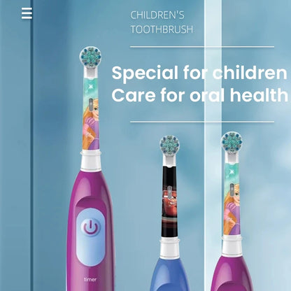Oral B DB5510K Electric Toothbrush Children Rotary Teeth Brush Soft Bristles 2Min Timer Waterproof Battery Powered For 3-12 Ages - Smarsty