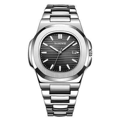 Luxury Waterproof Men's Quartz Watch with Automatic Date - Smarsty