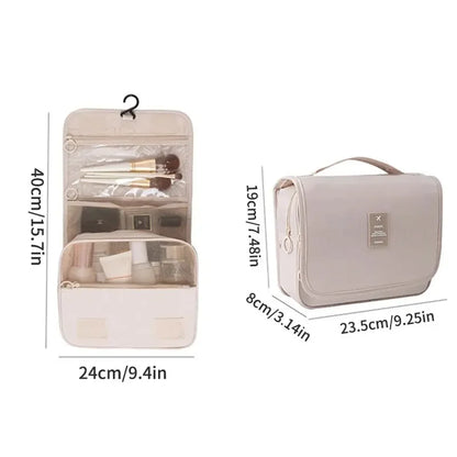 Capacity Dry Wet Separation Handheld Storage Bag Washable Bag Large Travel Multi Functional Hanging Makeup Bag With Hanging - Smarsty
