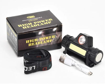Outdoor Headlights with Long Battery Life and Strong Light LED Night Fishing Charging Head Mounted Magnetic Flashlight - Smarsty