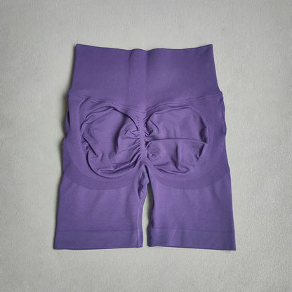 Yoga Shorts Women Sports Shorts Seamless Gym Workout Shorts High Waist Push Up Fitness Sports Shorts Cycling Shorts - Smarsty