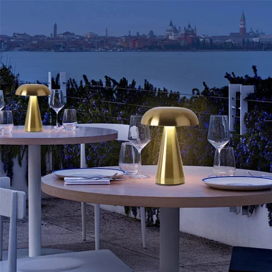 Retro Mushroom LED Touch Sensor Table Lamp for Bedroom Decor - Smarsty