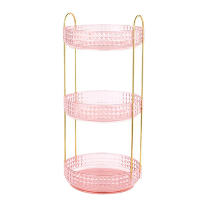 Multifunctional Lipstick Storage Box Rotating Drawer Makeup Box Transparent Desktop Skin Care Product Storage Rack by Smarsty