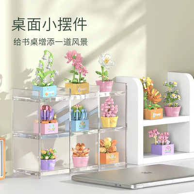 Bouquet Flower Mini Diy Building Block Toys for Children Bricks Blocks for Adults Constructor Micro Bricks Construction Set Gift by Smarsty