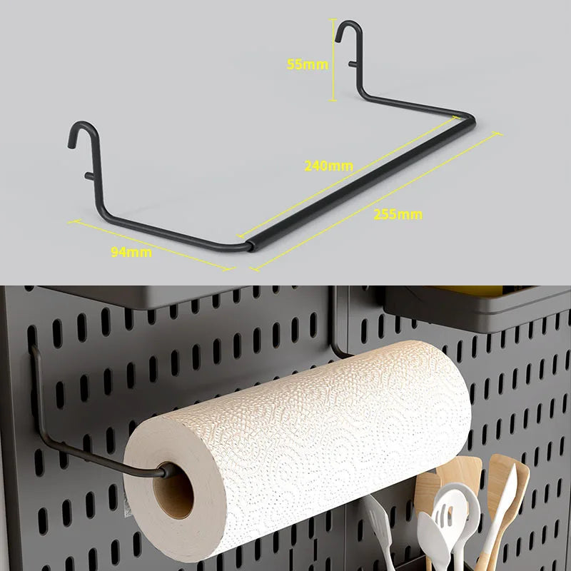No Punching Pegboard Wall Organizer Panel Shelves For Gamer Room,bathroom,kitchen Storage Rack Organizer Pegboard Accessories