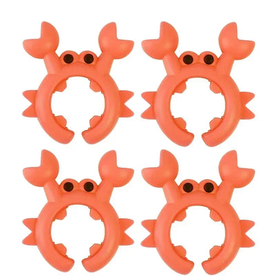 4/1PCS Silicone Spatula Rack Small Crab Anti Scalding Overflow Pot Clip Spoon Holder Clip Universal Shovel Rack Kitchen Gadget by Smarsty