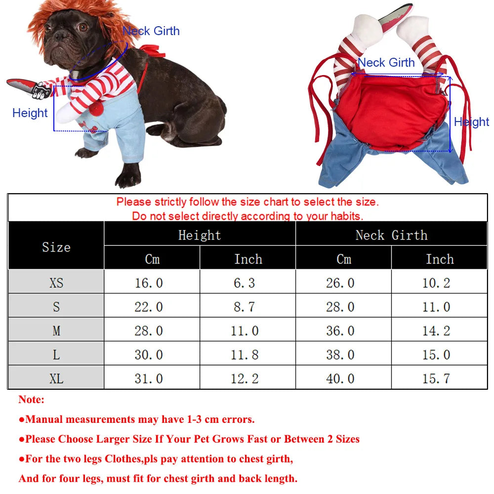 Funny Halloween Dog Costume for Small Medium Large Dogs - Smarsty