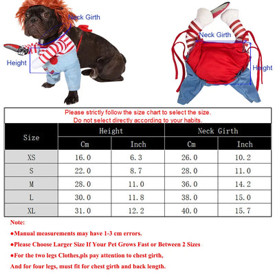 Funny Halloween Dog Costume for Small Medium Large Dogs - Smarsty