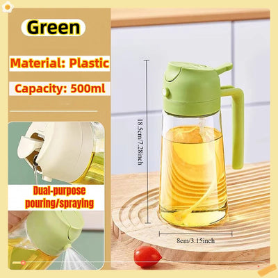 200/300/500ml Oil Spray Bottle BBQ Cooking Olive Oil Sprayer Plastic Baking Oil Spray Empty Bottle Vinegar Bottle Or  Oil brush - Smarsty