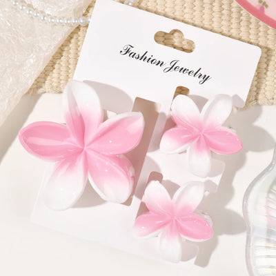 Hawaiian Flower Hair Claw Clips For Thin Hair Lightweight - Smarsty
