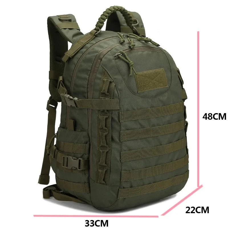 35L Tactical Backpack Outdoor Camping Hunting Sports Bag Soft Back Large Capacity Backpack - Smarsty
