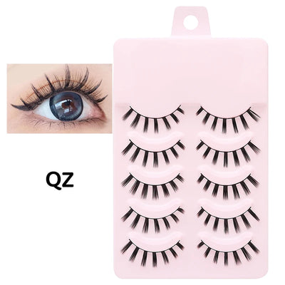 DINGSEN 5 Pairs Soft Natural Long False Eyelashes - Smarsty