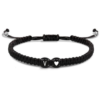 Handmade Adjustable Heart Initial Bracelets for Friendship - Smarsty