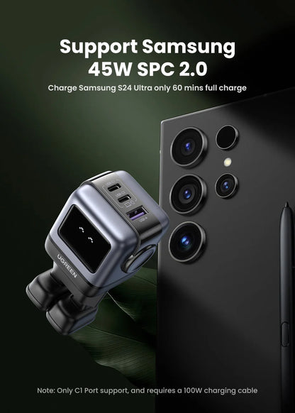 65W GaN Charger With PD3.0 PPS Fast Charge Compact Travel - Smarsty