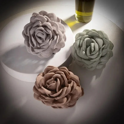 16 Color Rose Flower Hair Claw Clips Medium Secure Grip - Smarsty