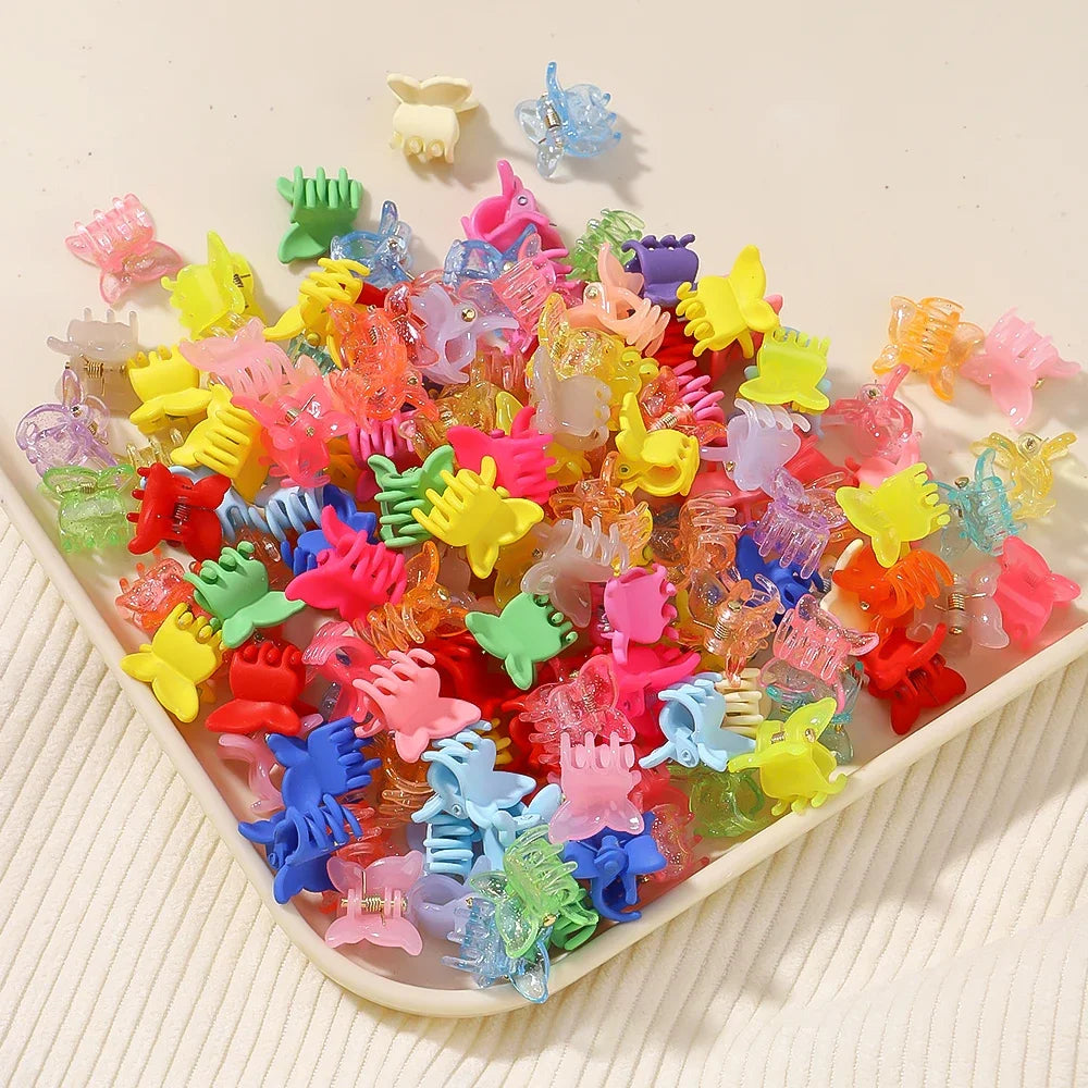 Colorful Mini Butterfly Hair Clips Secure Hold For Girls - Smarsty