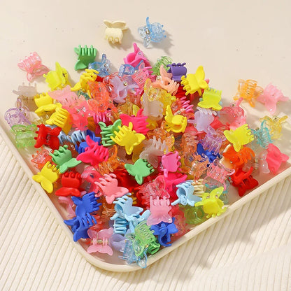 Colorful Mini Butterfly Hair Clips Secure Hold For Girls - Smarsty