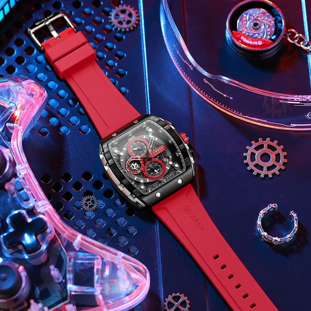 Curren Sports Large Dial Casual Quartz Watch - Smarsty