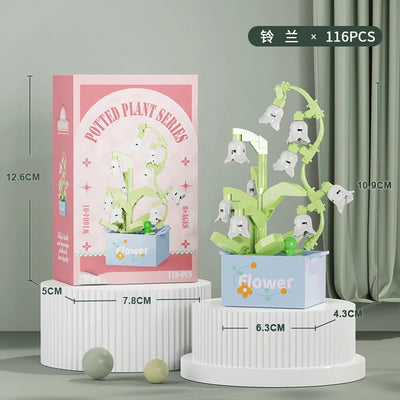 Bouquet Flower Mini Diy Building Block Toys for Children Bricks Blocks for Adults Constructor Micro Bricks Construction Set Gift by Smarsty