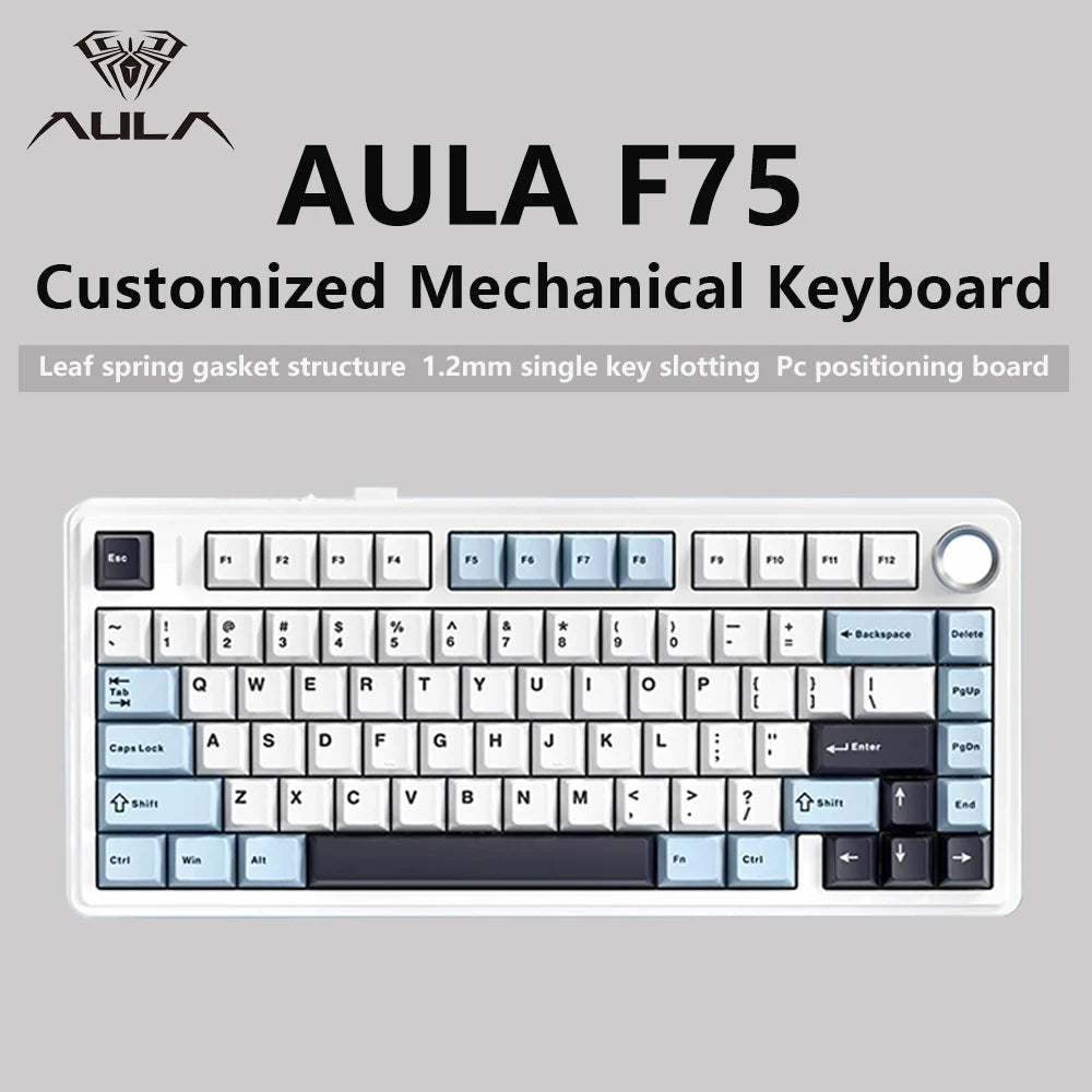 Gaming Mechanical Keyboard 75 Percent RGB Gasket Structure